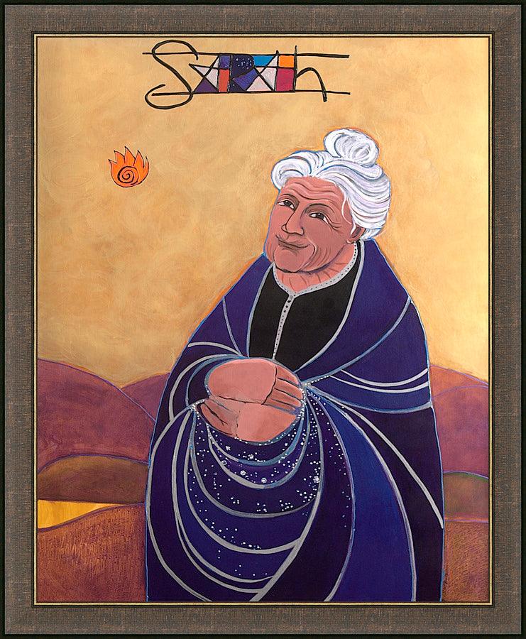 Wall Frame Espresso - St. Sarah by Br. Mickey McGrath, OSFS - Trinity Stores