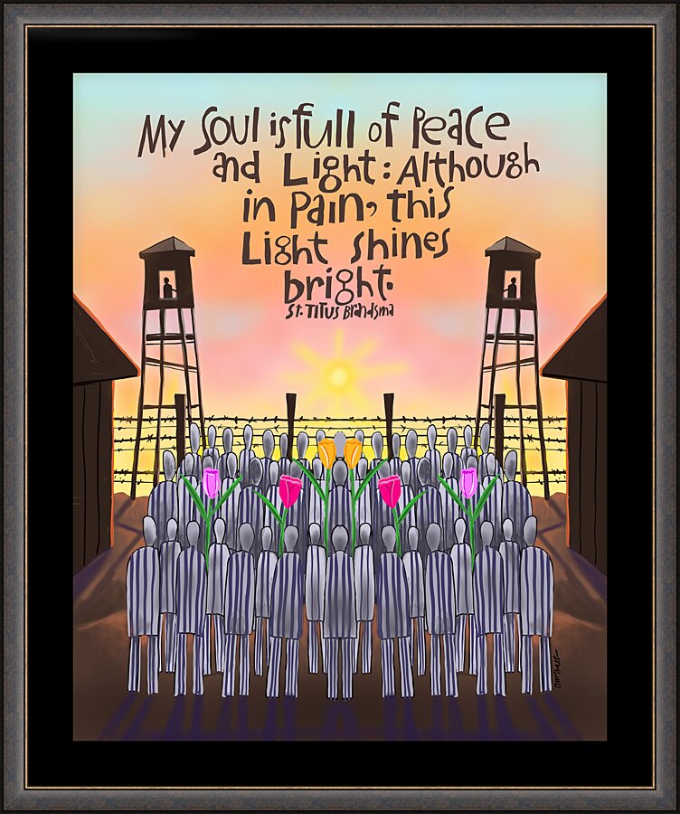 Wall Frame Espresso - My Soul is Full of Peace by M. McGrath