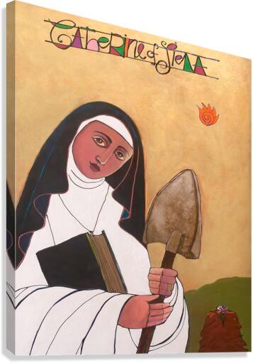 Canvas Print - St. Catherine of Siena by Br. Mickey McGrath, OSFS - Trinity Stores