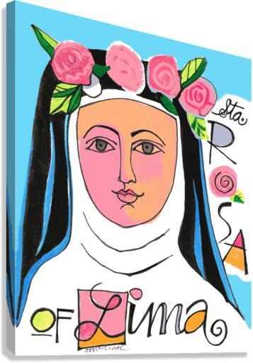 Canvas Print - St. Rose of Lima by Br. Mickey McGrath, OSFS - Trinity Stores