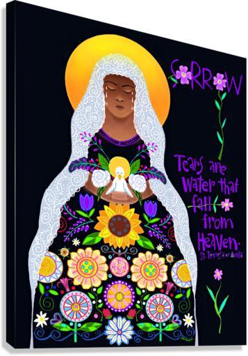 Canvas Print - Our Lady of Sorrows by Br. Mickey McGrath, OSFS - Trinity Stores