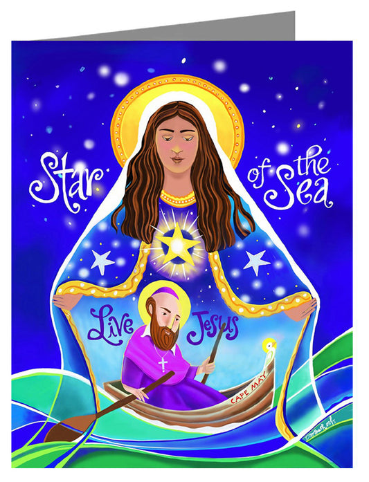 Mary, Star of the Sea - Custom Text Note Card