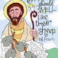 Wall Frame Gold, Matted - Shepherds Should Smell Like Their Sheep by Br. Mickey McGrath, OSFS - Trinity Stores