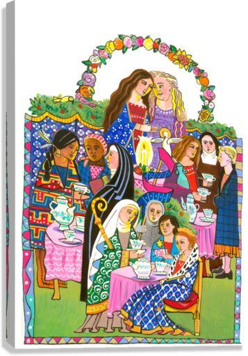 Canvas Print - Saintly Tea Party by Br. Mickey McGrath, OSFS - Trinity Stores