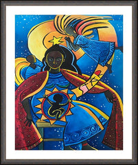 Wall Frame Espresso - Mary, Star Visitation by M. McGrath