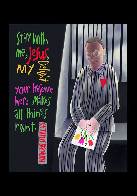 Stay With Me Jesus - Holy Card