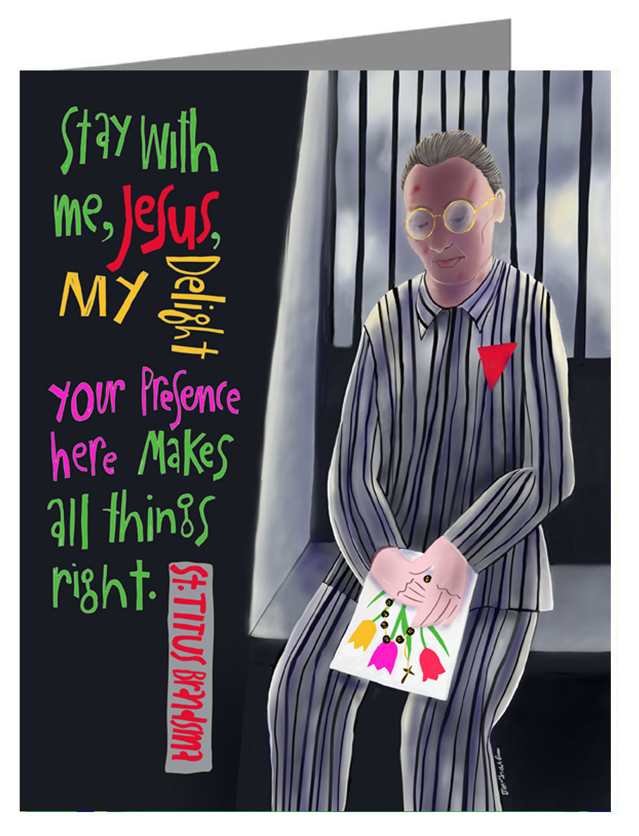 Stay With Me Jesus - Custom Text Note Card