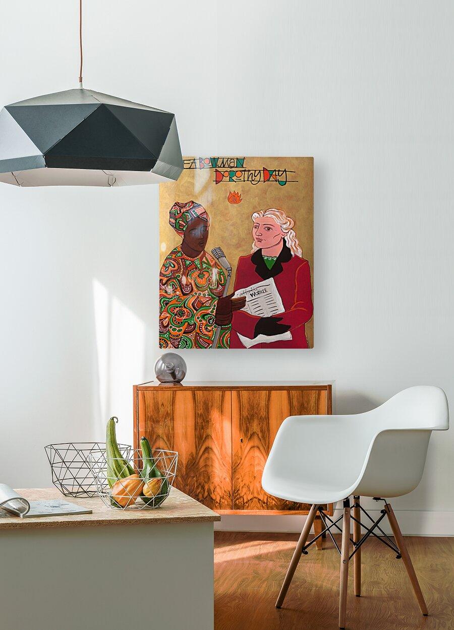 Metal Print - Sr. Thea Bowman and Dorothy Day by Br. Mickey McGrath, OSFS - Trinity Stores
