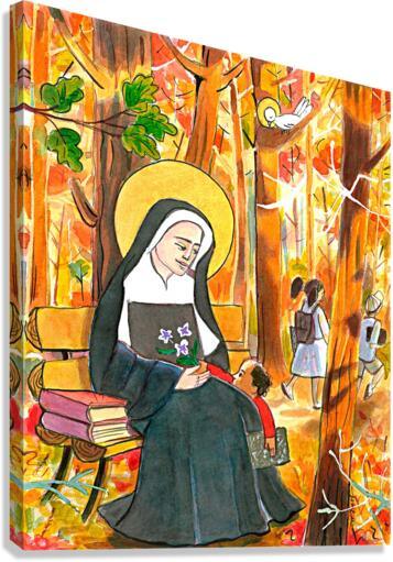 Canvas Print - St. Mother Théodore Guérin by Br. Mickey McGrath, OSFS - Trinity Stores