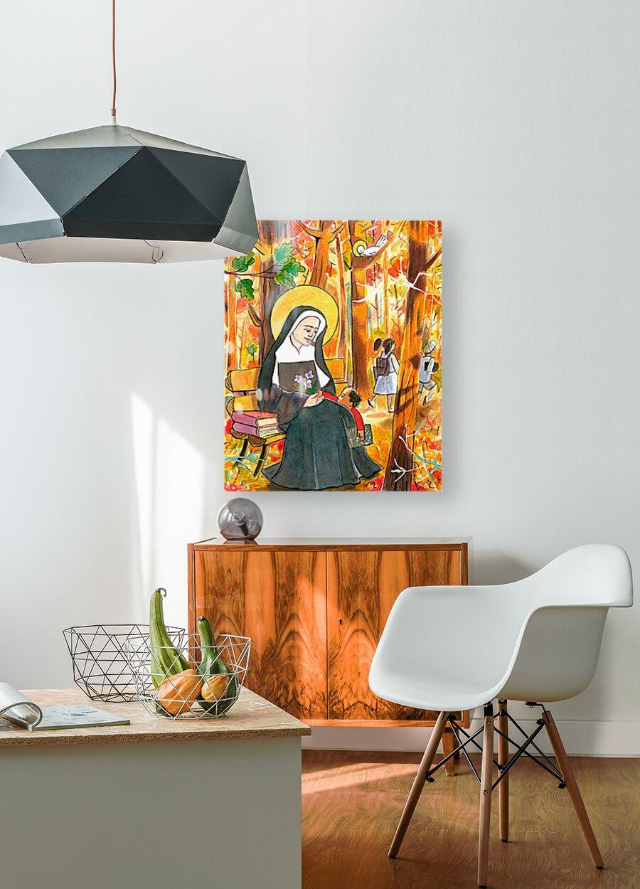 Metal Print - St. Mother Théodore Guérin by Br. Mickey McGrath, OSFS - Trinity Stores
