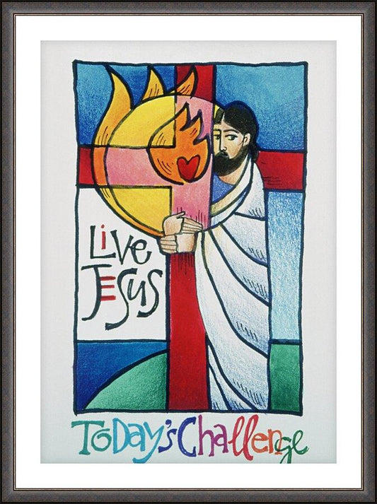 Wall Frame Espresso, Matted - Today's Challenge by Br. Mickey McGrath, OSFS - Trinity Stores