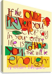 Canvas Print - Thank You Prayer by M. McGrath