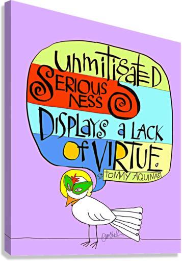 Canvas Print - Unmitigated Seriousness by Br. Mickey McGrath, OSFS - Trinity Stores