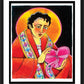 Wall Frame Black, Matted - St. Valentine by Br. Mickey McGrath, OSFS - Trinity Stores
