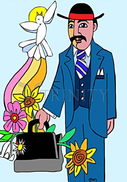 Canvas Print - Ven. José Gregorio Hernández by Br. Mickey McGrath, OSFS - Trinity Stores