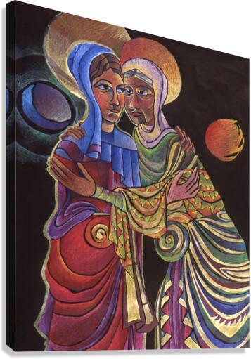 Canvas Print - Visitation Sun and Moon by Br. Mickey McGrath, OSFS - Trinity Stores