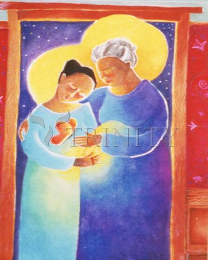 Wall Frame Espresso, Matted - Visitation - Doorway by Br. Mickey McGrath, OSFS - Trinity Stores