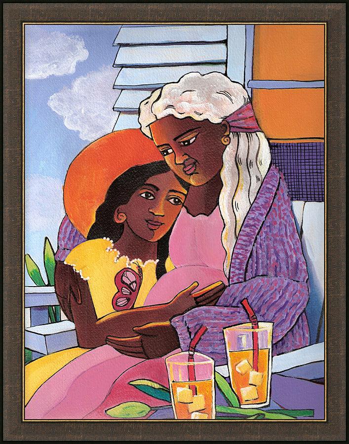 Wall Frame Espresso - Visitation - Deck by Br. Mickey McGrath, OSFS - Trinity Stores