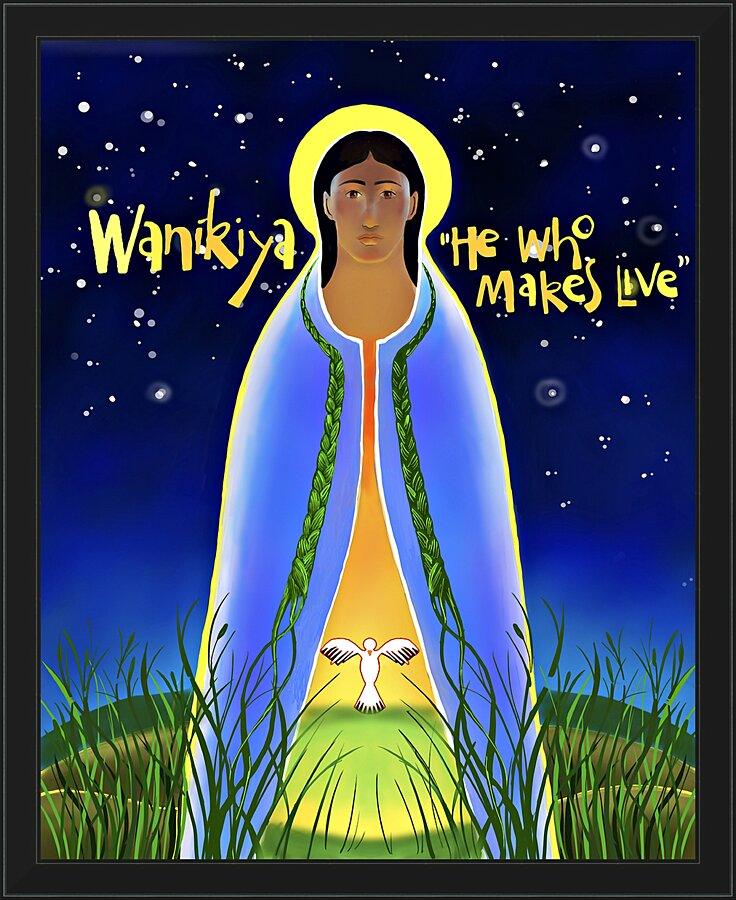 Wall Frame Black - Wanikiya Jesus by Br. Mickey McGrath, OSFS - Trinity Stores