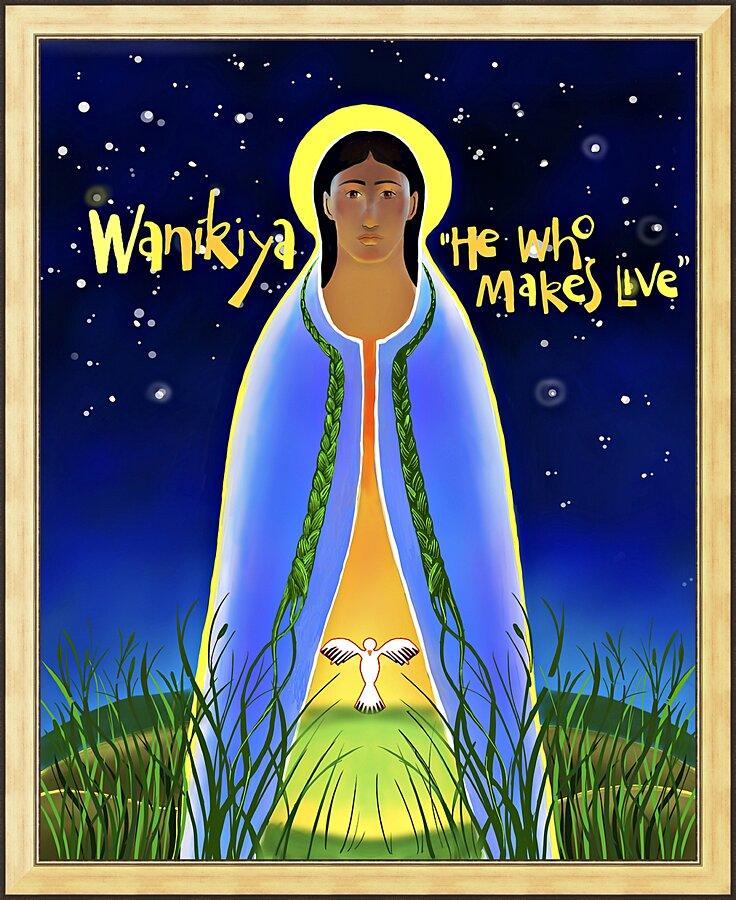 Wall Frame Gold - Wanikiya Jesus by Br. Mickey McGrath, OSFS - Trinity Stores