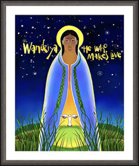 Wall Frame Espresso - Wanikiya Jesus by M. McGrath