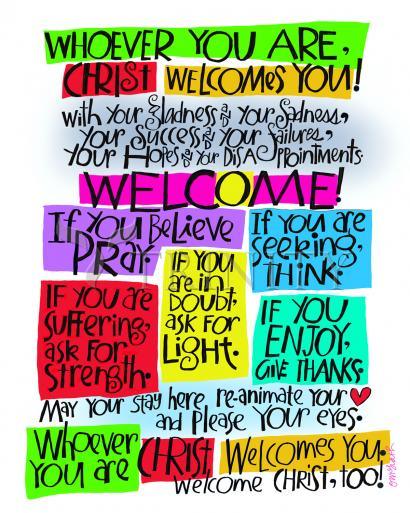 Metal Print - Welcome Prayer by Br. Mickey McGrath, OSFS - Trinity Stores