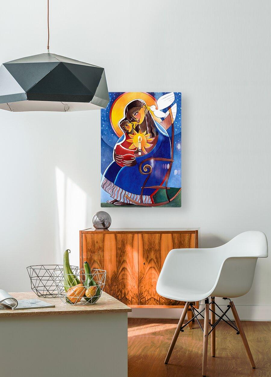 Metal Print - Mary, Seat of Wisdom by Br. Mickey McGrath, OSFS - Trinity Stores