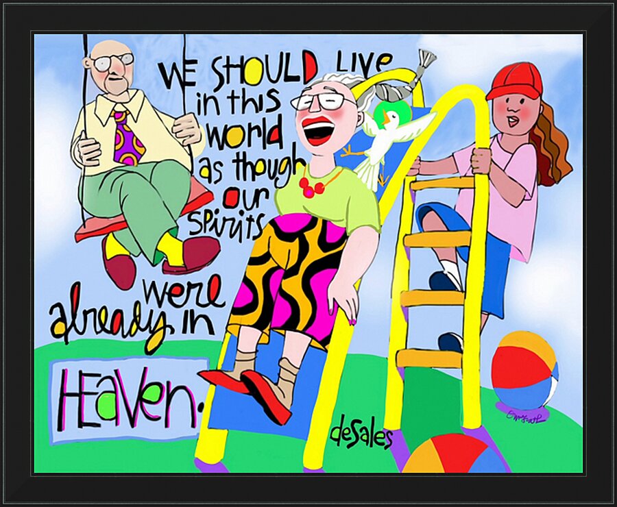 Wall Frame Black - We Should Live In This World by M. McGrath