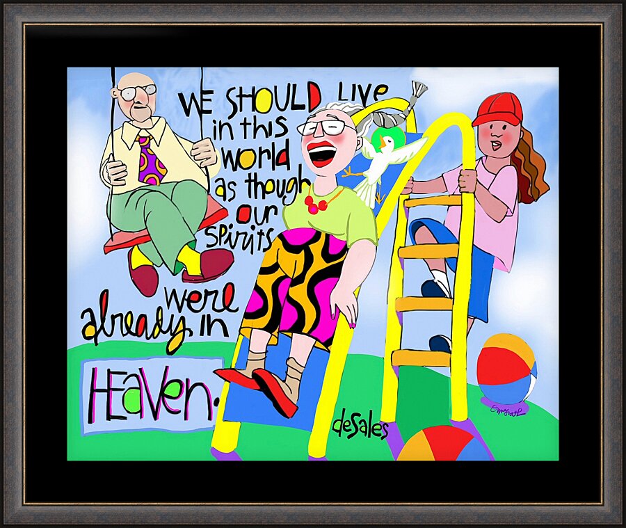 Wall Frame Espresso - We Should Live In This World by M. McGrath