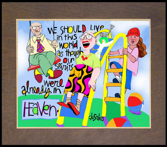 We Should Live In This World - Wood Plaque Premium