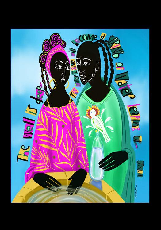 Women At The Well - Holy Card