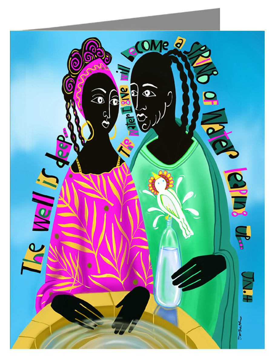 Women At The Well - Custom Text Note Card