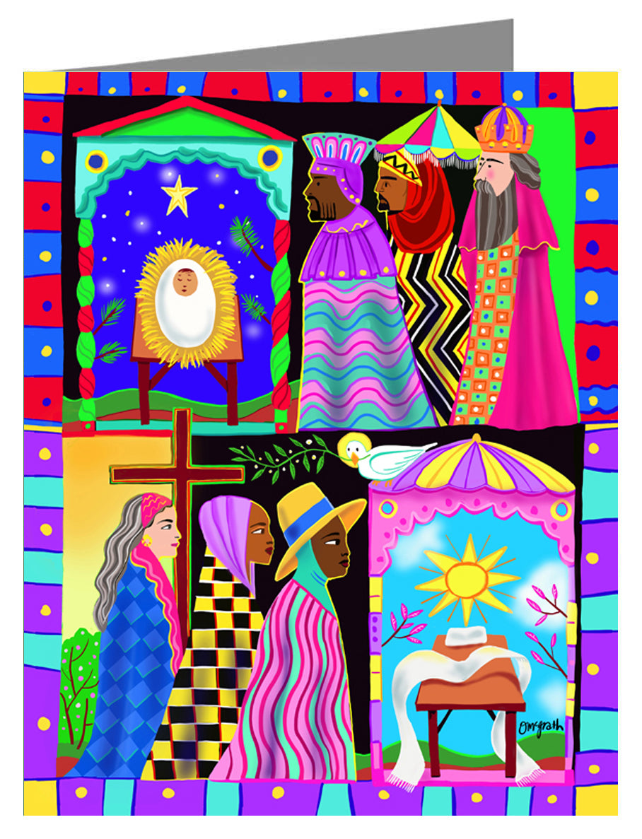 Three Wise Women and Three Wise Men - Custom Text Note Card