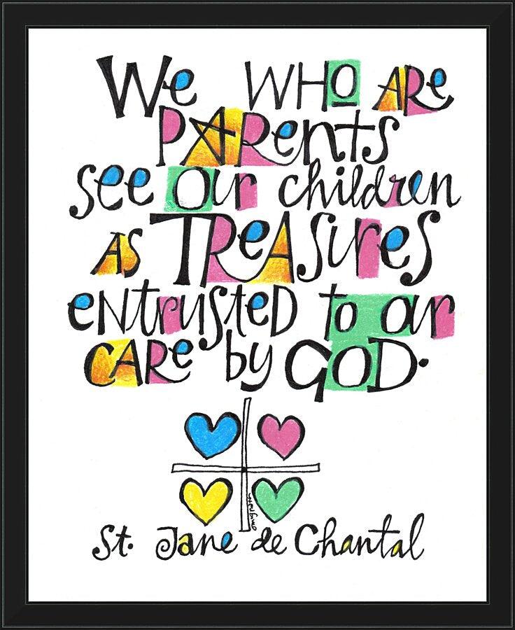 Wall Frame Black - We Who Are Parents by Br. Mickey McGrath, OSFS - Trinity Stores
