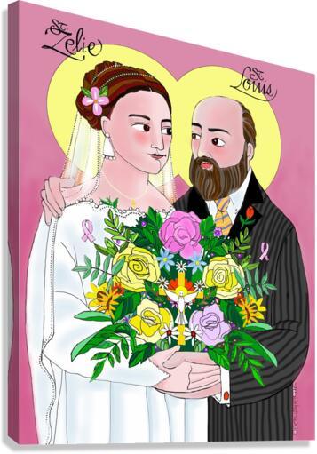 Canvas Print - Sts. Louis and Zélie Martin by Br. Mickey McGrath, OSFS - Trinity Stores