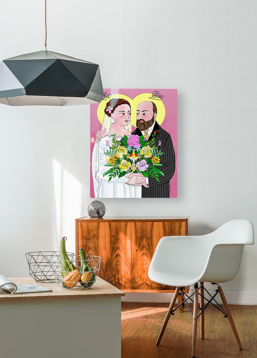 Metal Print - Sts. Louis and Zélie Martin by Br. Mickey McGrath, OSFS - Trinity Stores