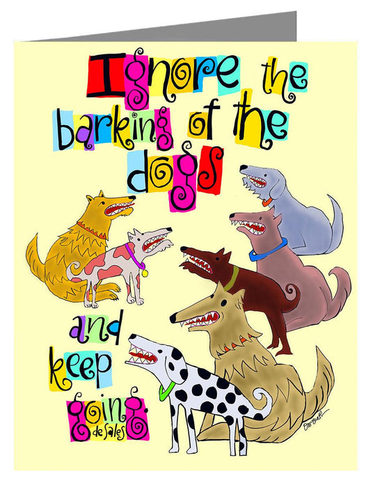 Ignore The Barking - Note Card by Br. Mickey McGrath, OSFS - Trinity Stores