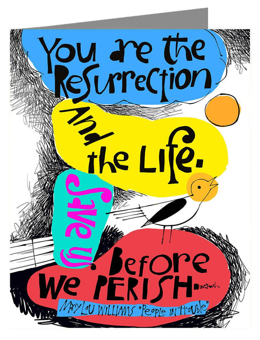 Save Us Before We Perish - Note Card by Br. Mickey McGrath, OSFS - Trinity Stores