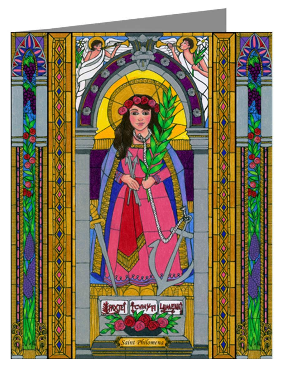 St. Philomena - Note Card by Brenda Nippert - Trinity Stores