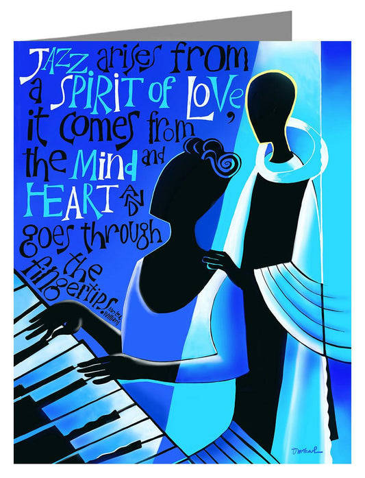 Jazz Arises From a Spirit of Love - Note Card by Br. Mickey McGrath, OSFS - Trinity Stores