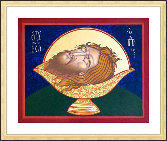 Wall Frame Gold, Matted - Beheading of St. John the Baptist by Robert Gerwing - Trinity Stores