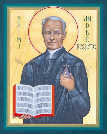 Wall Frame Black, Matted - St. André Bessette by Robert Gerwing, OFM - Trinity Stores