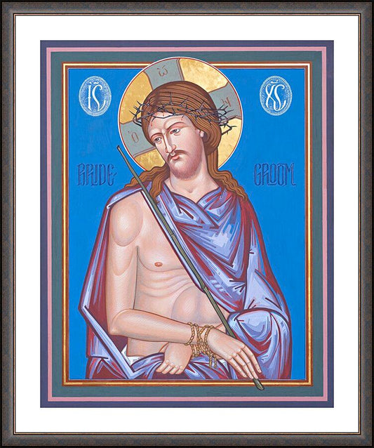 Wall Frame Espresso, Matted - Christ the Bridegroom by Robert Gerwing - Trinity Stores