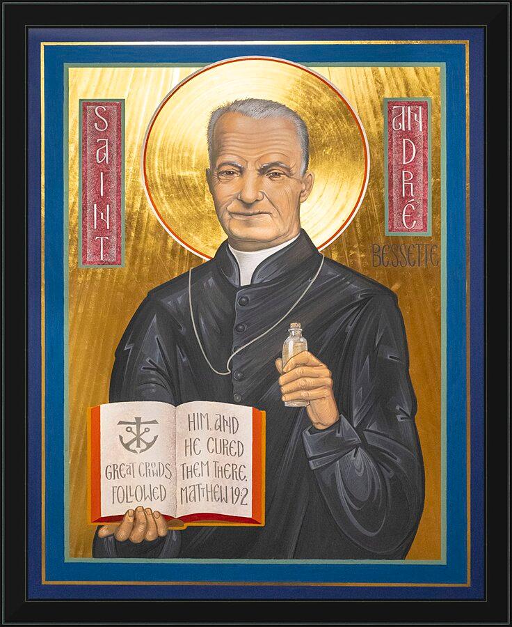 Wall Frame Black - St. André Bessette by Robert Gerwing, OFM - Trinity Stores