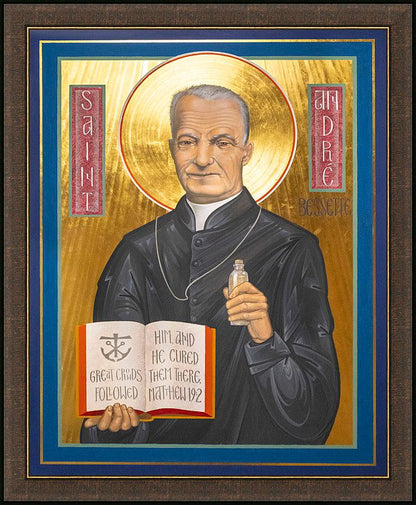 Wall Frame Espresso - St. André Bessette by Robert Gerwing - Trinity Stores