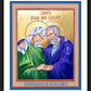 Wall Frame Black, Matted - Grandparents of Jesus by Robert Gerwing, OFM - Trinity Stores