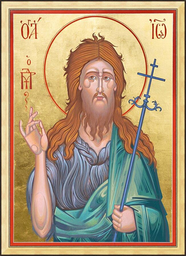 Wall Frame Gold - St. John the Baptist by Robert Gerwing - Trinity Stores