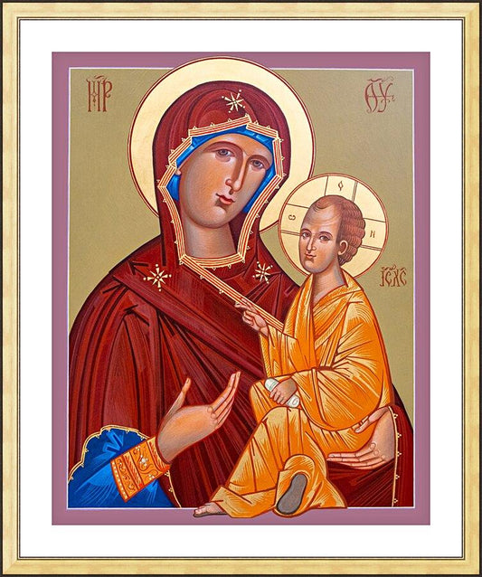 Wall Frame Gold, Matted - Madonna and Child by Robert Gerwing - Trinity Stores