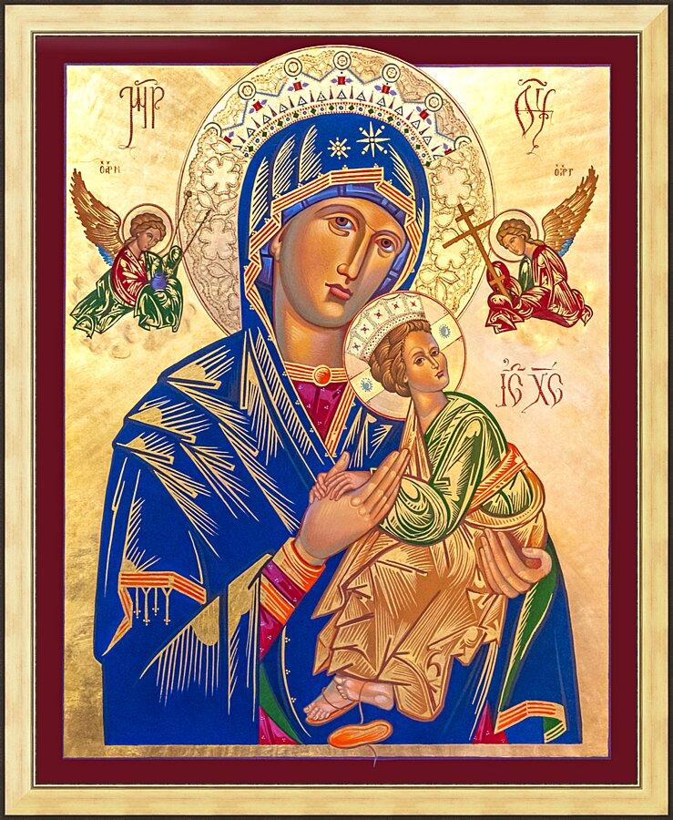Wall Frame Gold - Our Lady of Perpetual Help by Robert Gerwing - Trinity Stores
