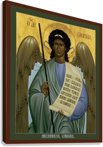 Canvas Print - St. Gabriel Archangel by Br. Robert Lentz, OFM - Trinity Stores